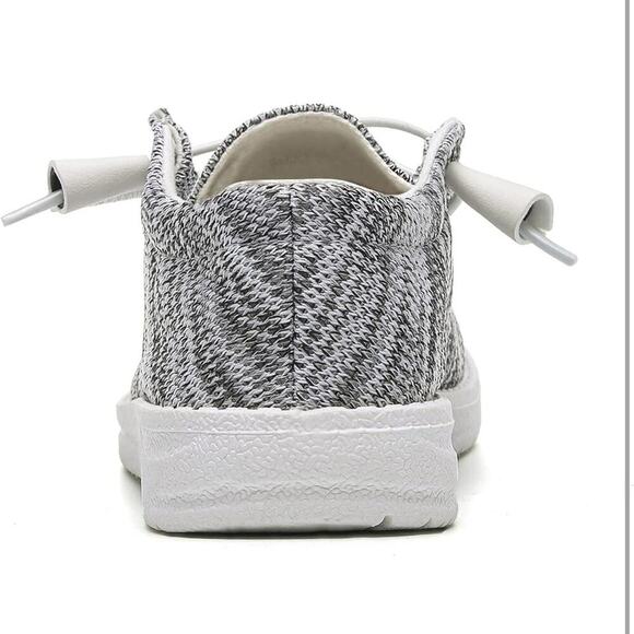 Women's Lightweight Casual Loafers Slip On Deck Shoes Breathable Canvas Size 10 - Picture 4 of 7